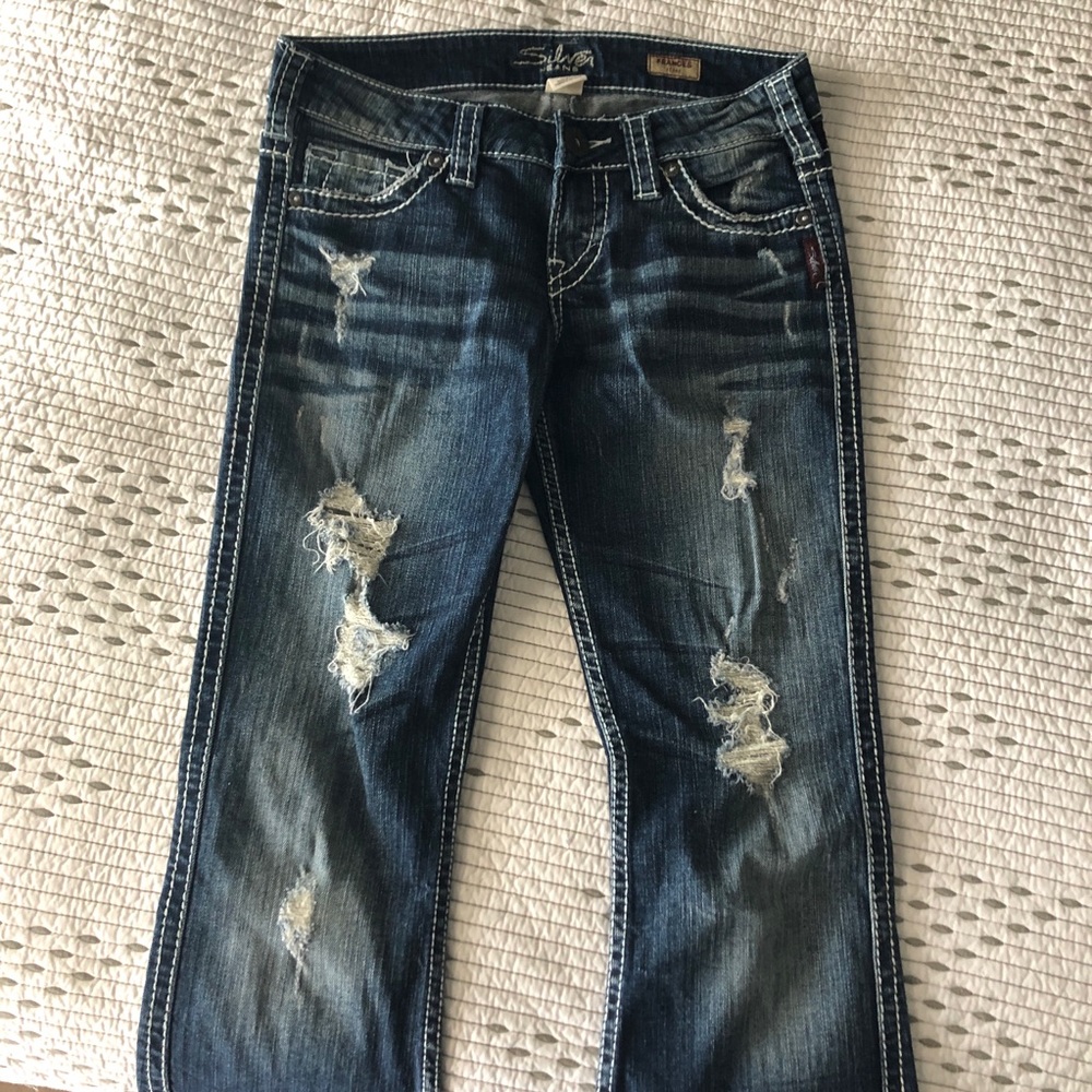 Silver Jeans Co. Frances, Distressed - Sz. W26 L33 - Picture 7 of 7